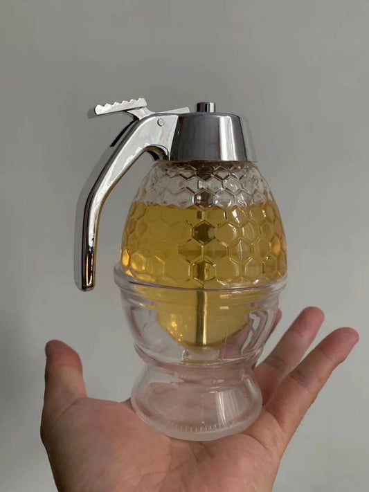 Squeeze Bottle Honey Jar Container - Bee Drip Dispenser