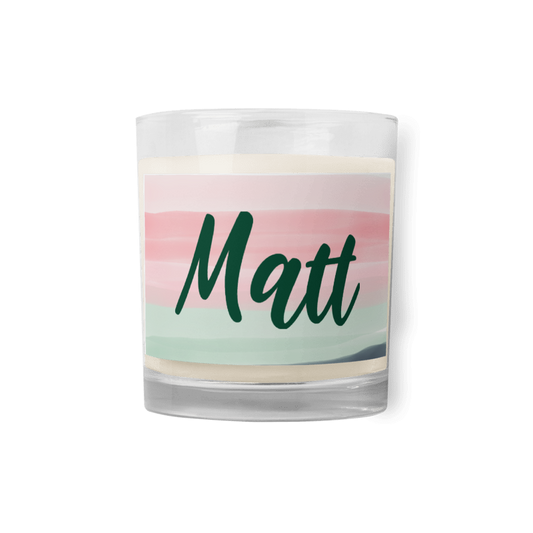 Glass Jar Soy Wax Unscented Candle