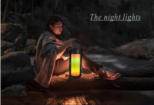 LED Lantern Night Light + Wireless Bluetooth Speaker